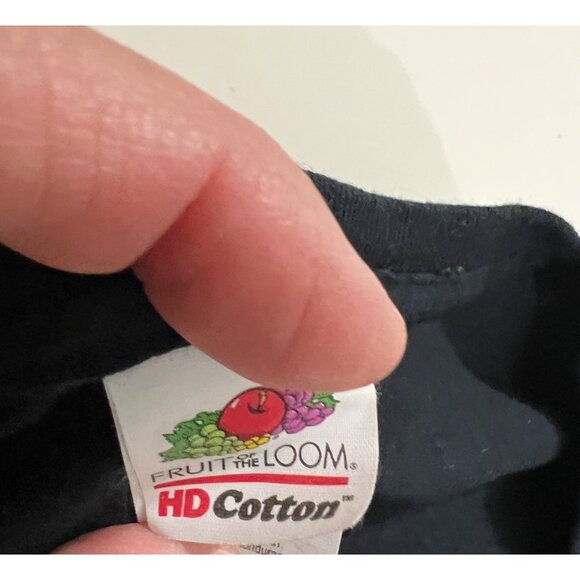 Fruit Of The Loom Men's HD Cotton Black Oceanside Fishing Club Graphic T-Shirt M - Picture 5 of 9